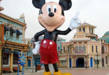 校園老鼠雕塑，拉絲海洋雕塑，卡通主題