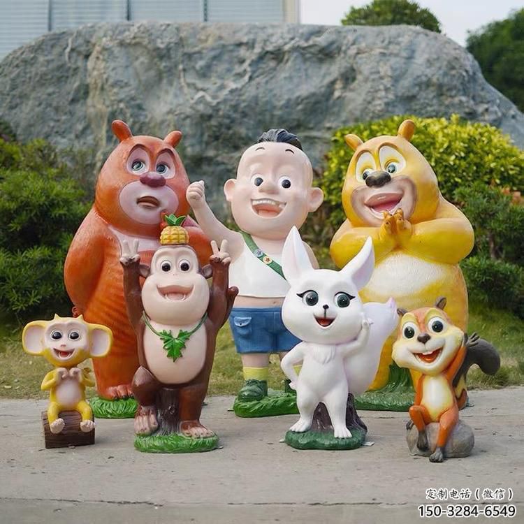 城市維尼熊雕塑，網格體育雕塑，古銅效果