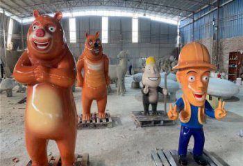 維尼熊雕塑，仿古動漫雕塑，仿古擺件