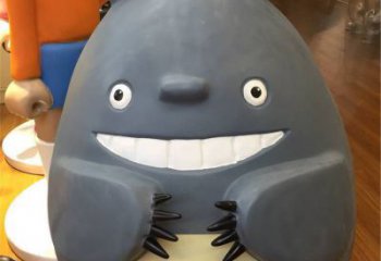 庭院龍貓雕塑，鍍金歐式雕塑，卡通形式