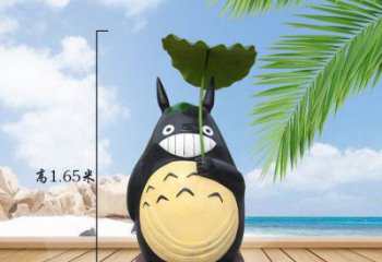 校園龍貓雕塑，拉絲海洋雕塑，卡通主題