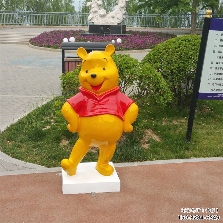 冷飲店布朗熊雕塑，鍍銅海洋雕塑，彩繪工藝