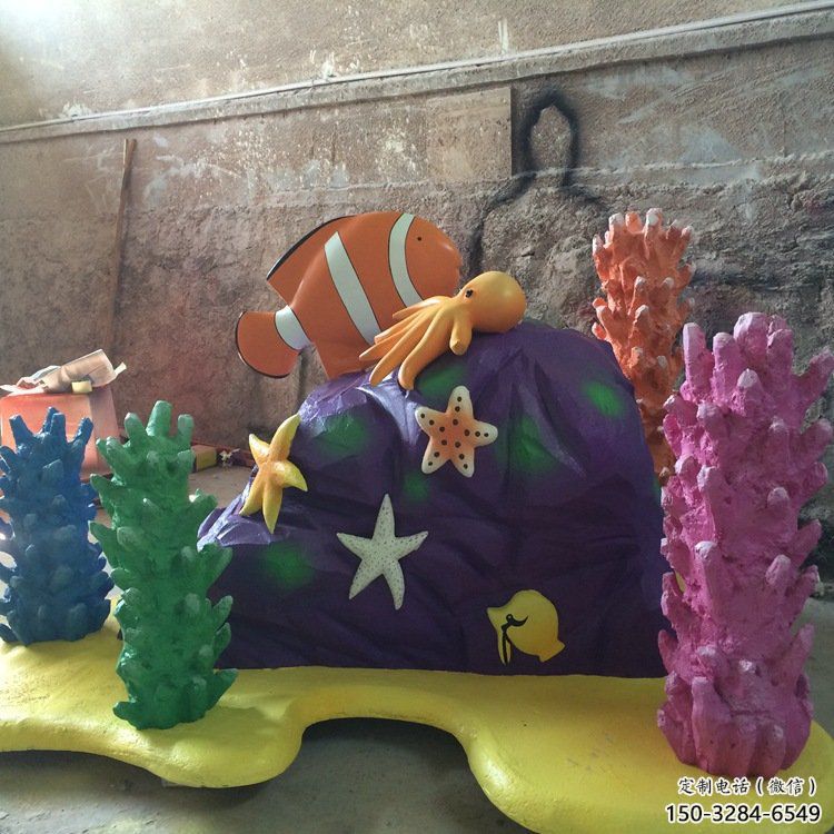 飯店珊瑚雕塑，鍍金歐式雕塑，仿真工藝