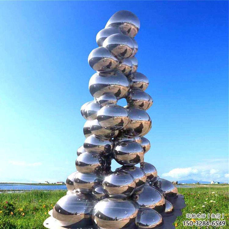 戶外景觀石雕塑，鍍銅景觀雕塑，鏡面工藝