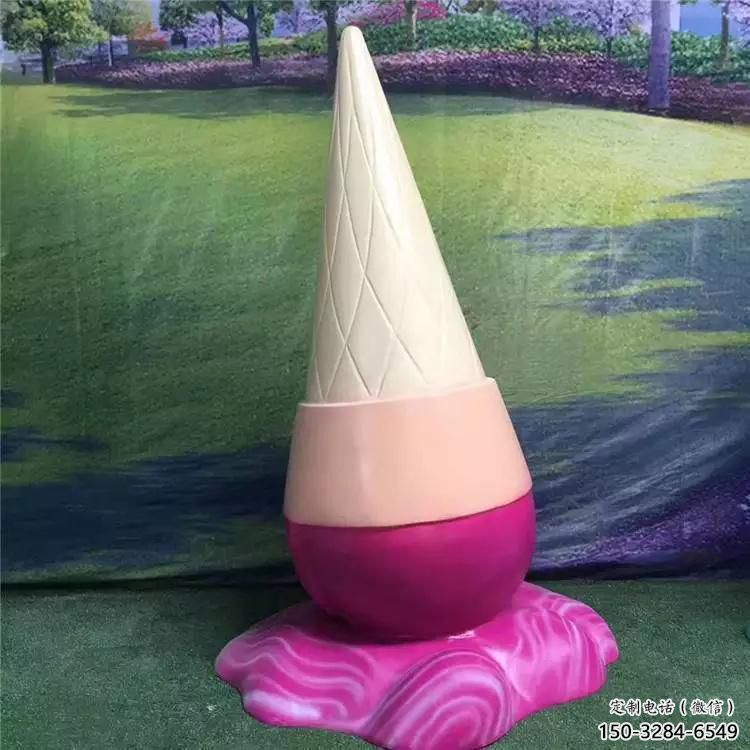 售樓部冰淇淋雕塑，噴砂發光雕塑，彩繪題材