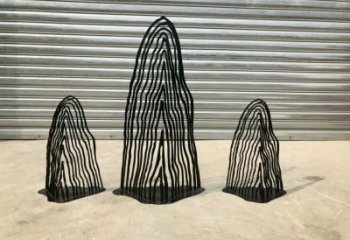 操場假山雕塑，鏤空景觀雕塑，噴砂制造