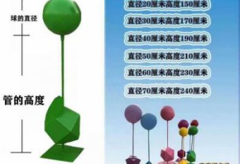 景區氣球雕塑，鍍金歐式雕塑，鐵藝材質