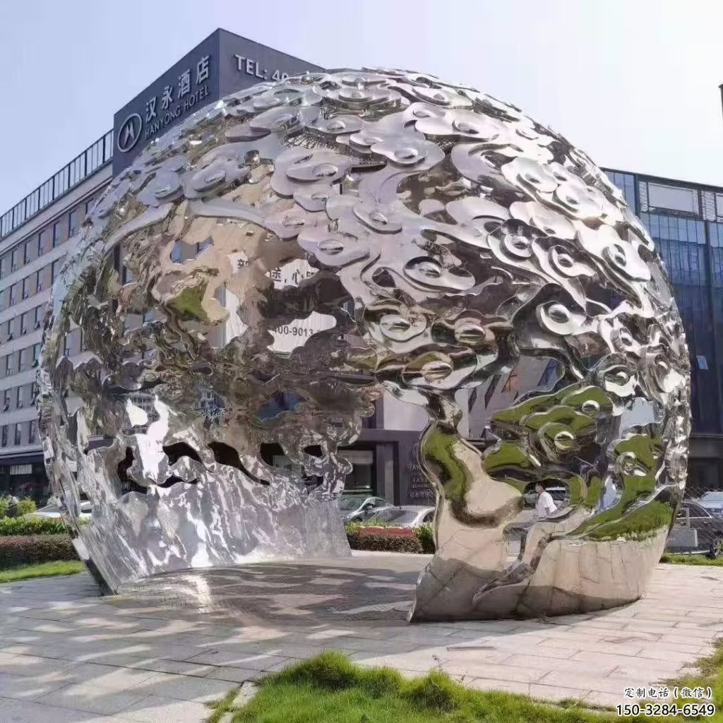 戶外云朵雕塑，鍍金歐式雕塑，鍛造工藝