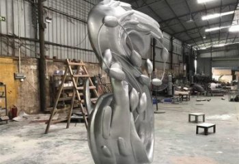 農(nóng)村海浪雕塑，鏤空景觀雕塑，抽象效果