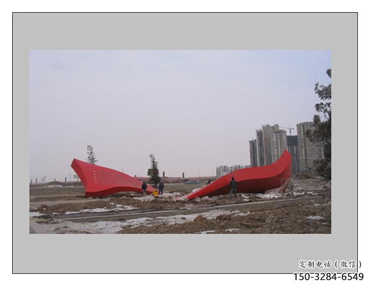 酒店紅旗雕塑，戶外革命雕塑，革命擺件