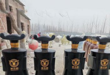 酒瓶雕塑，仿古景觀雕塑，仿古擺件
