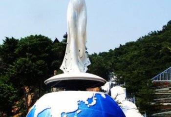 酒店地球雕塑 景觀美陳小品 現(xiàn)代雕塑