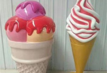 異形雪糕雕塑 現(xiàn)代校園小品 校園雕塑