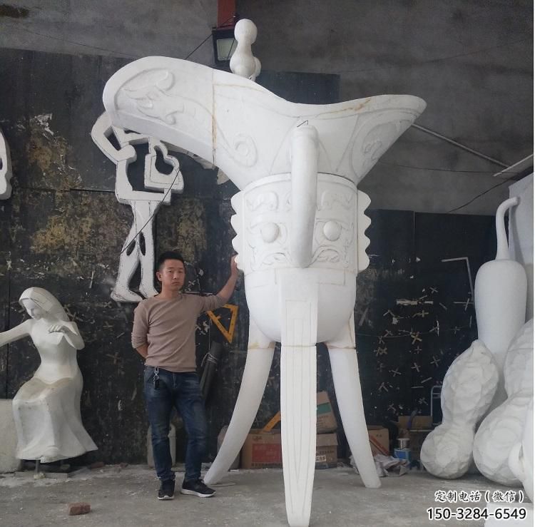 烤漆杯子雕塑 鋼管景觀小品 室內雕塑