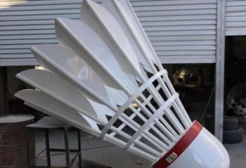 別墅區(qū)羽毛球雕塑 大型別墅區(qū)擺件 烤漆雕塑