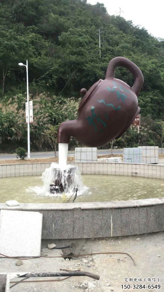 房地產(chǎn)懸壺雕塑 剪影景觀擺件 鍛造雕塑