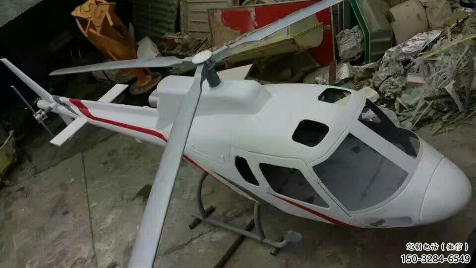 街頭飛機雕塑 大型別墅區擺件 鋼管雕塑