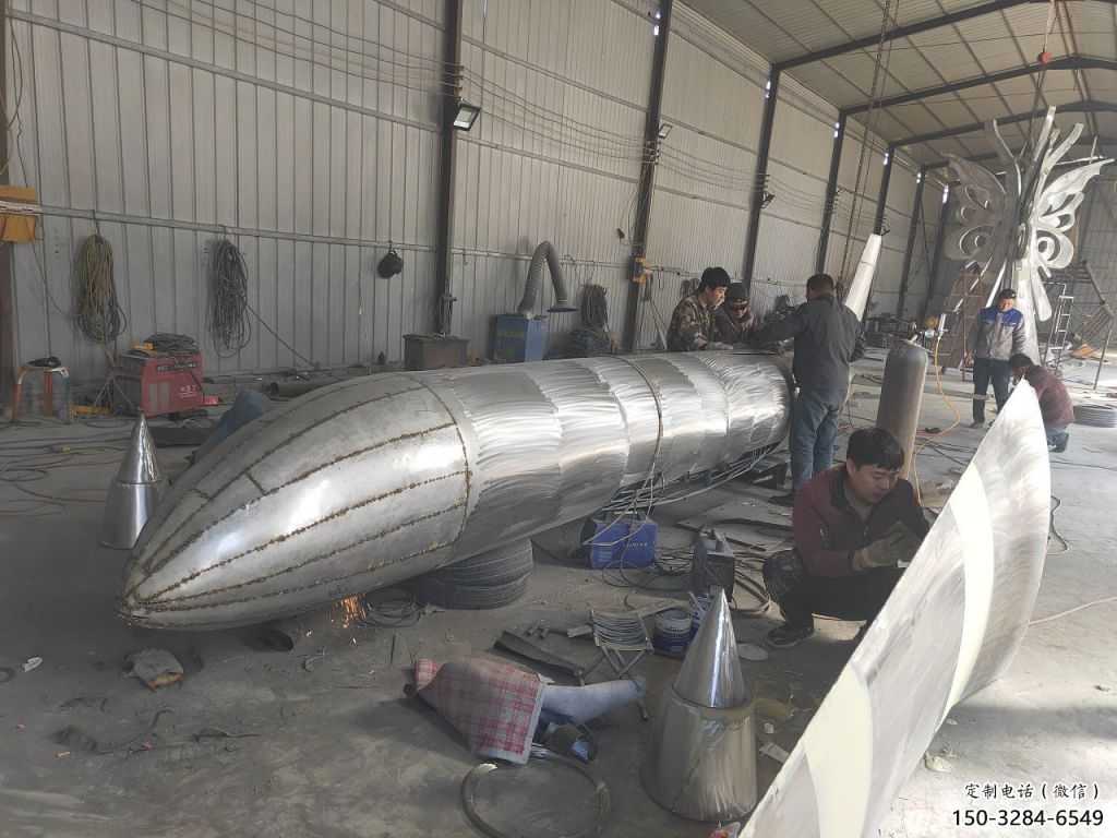 街道飛機(jī)雕塑 現(xiàn)代景觀擺件 彩繪雕塑