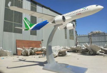 酒店飛機(jī)雕塑 景觀美陳小品 現(xiàn)代雕塑