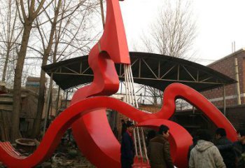 鍛造吉他雕塑 懸空餐飲店小品 戶外雕塑