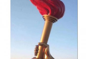 酒店火炬雕塑 景觀美陳小品 現代雕塑