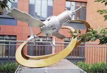 廣場(chǎng)火箭雕塑 抽象景觀小品 烤漆雕塑