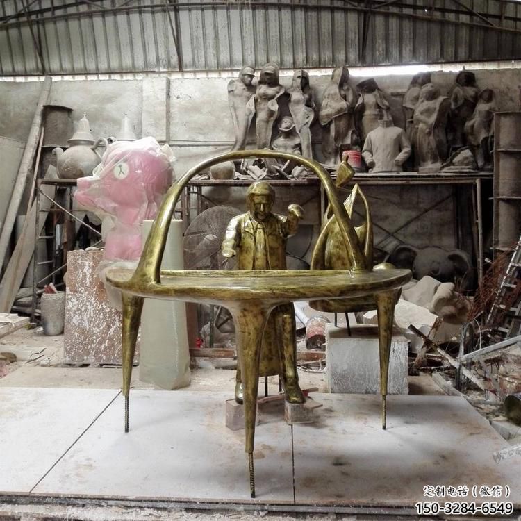 房地產(chǎn)鋼琴雕塑 剪影景觀擺件 鍛造雕塑