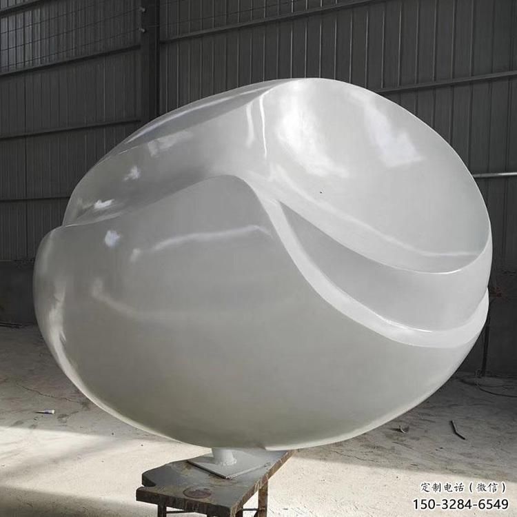 鋼管雞蛋雕塑 異形噴水小品 農村雕塑