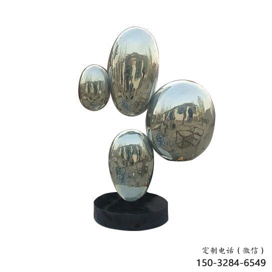 鏡面雞蛋雕塑 烤漆大型擺件 博物館雕塑