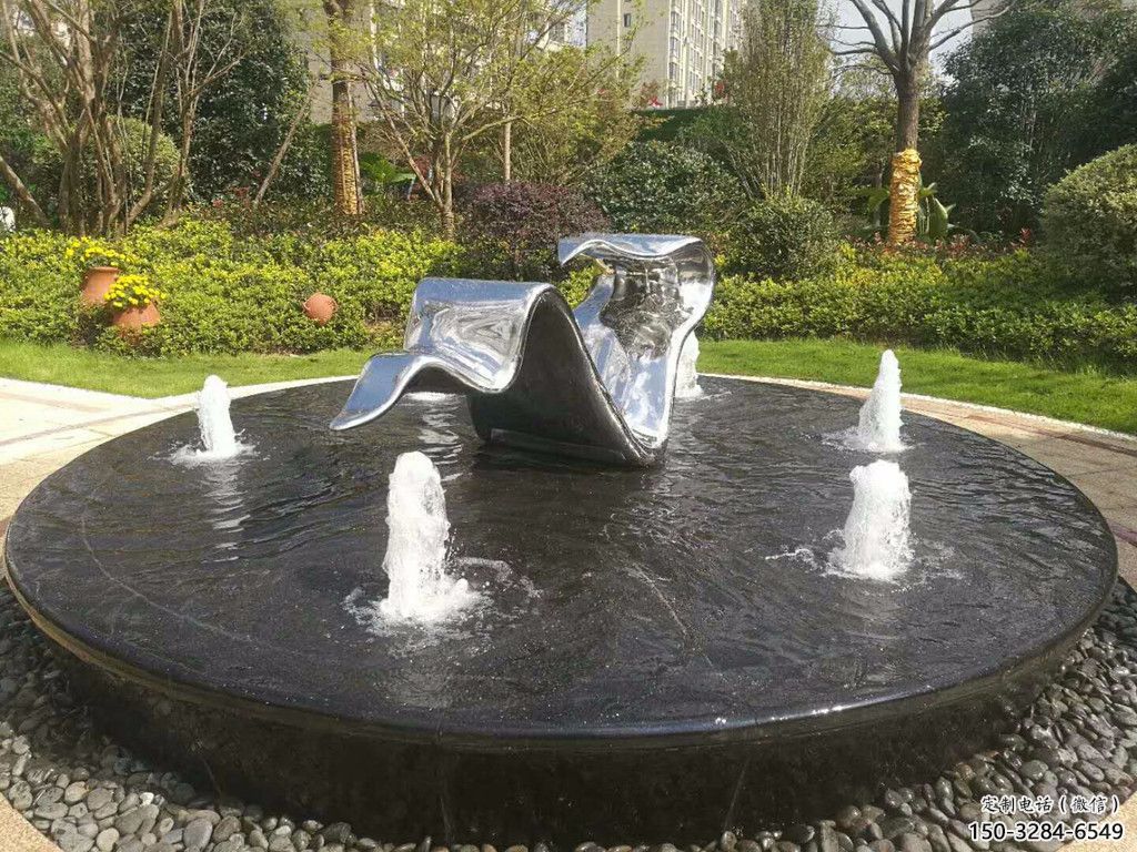 大門口飄帶雕塑 發(fā)光公園小品 仿真雕塑