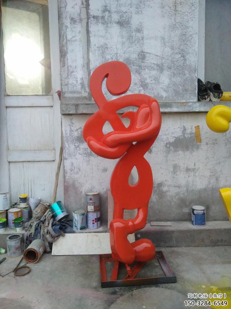 企業音符雕塑 鑄造公園小品 歐式雕塑