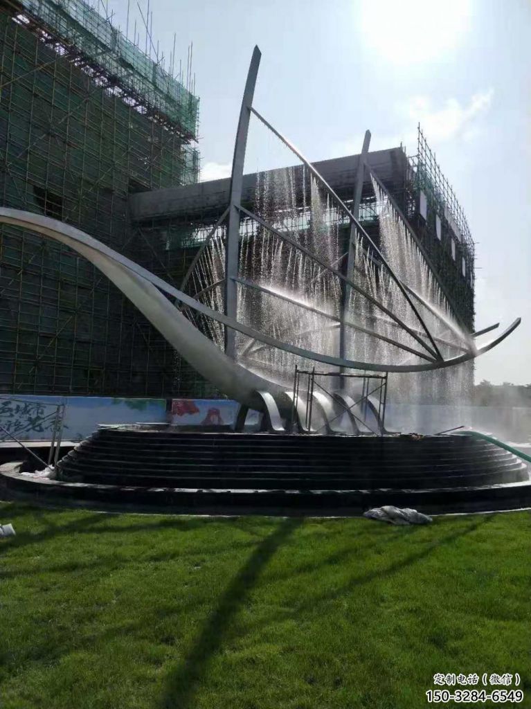 鏡面船艇雕塑 烤漆大型擺件 博物館雕塑