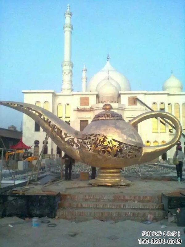 戶外酒壺雕塑 噴漆景觀小品 燈光雕塑