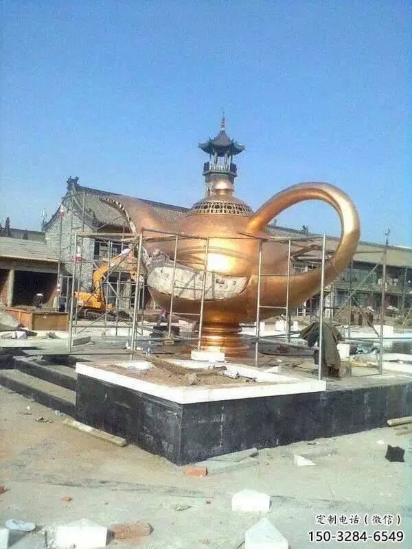 庭院酒壺雕塑 公園草地小品 鍛造雕塑