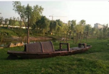 鏤空船艇雕塑 噴水園林小品 住宅小區雕塑