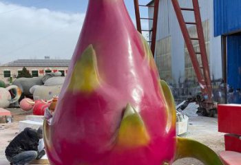 仿真火龍果雕塑 酒店公園雕塑 風(fēng)景區(qū)擺件