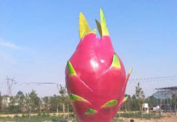 古銅色火龍果雕塑 大型城市雕塑 商業(yè)街擺件
