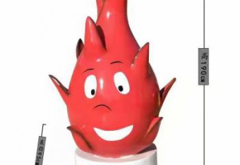 園林火龍果雕塑 城市廣場雕塑 步行街擺件