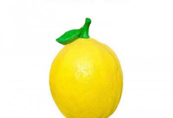 大型檸檬雕塑 歐式步行街水果雕塑 彩繪雕塑