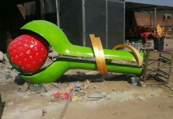 仿真草莓雕塑 店門口園林雕塑 水果小品