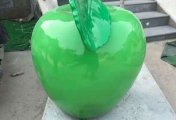 房地產蘋果雕塑 現代景觀水果雕塑 幾何果蔬雕塑