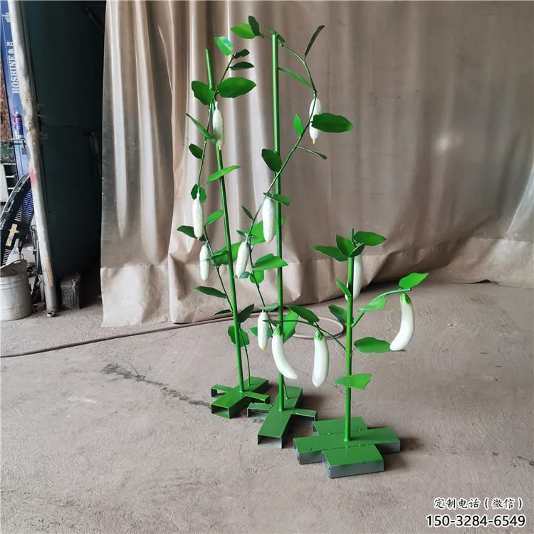 廣場(chǎng)茄子雕塑 公園仿真雕塑 抽象擺件