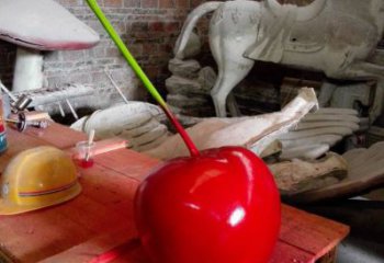 現代櫻桃雕塑 大型別墅區擺件 博物館雕塑