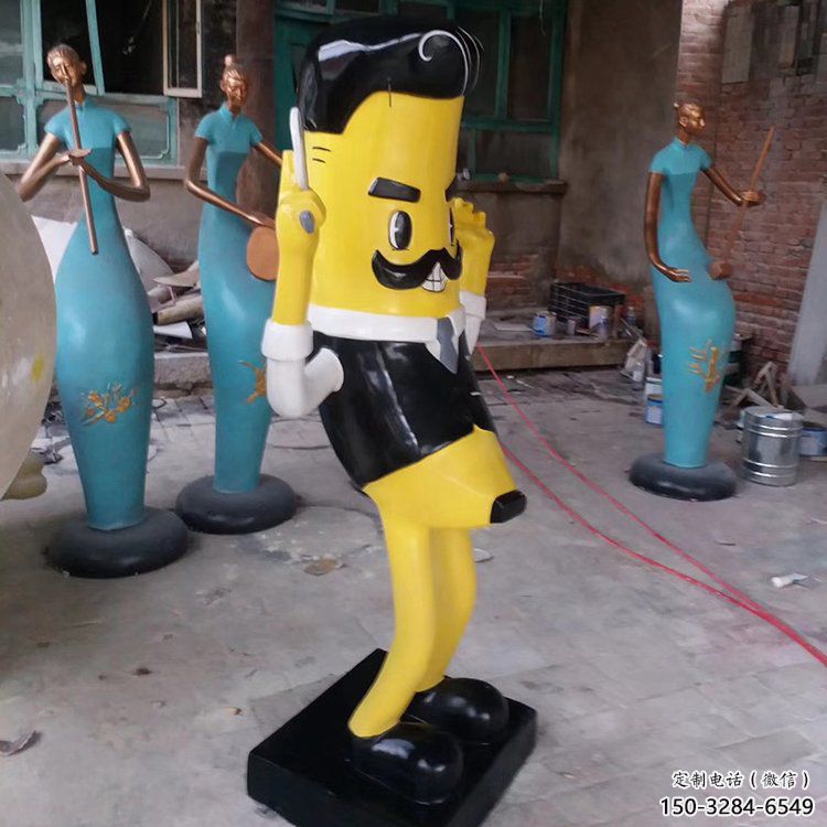 卡通香蕉雕塑 大型城市雕塑 商業街擺件
