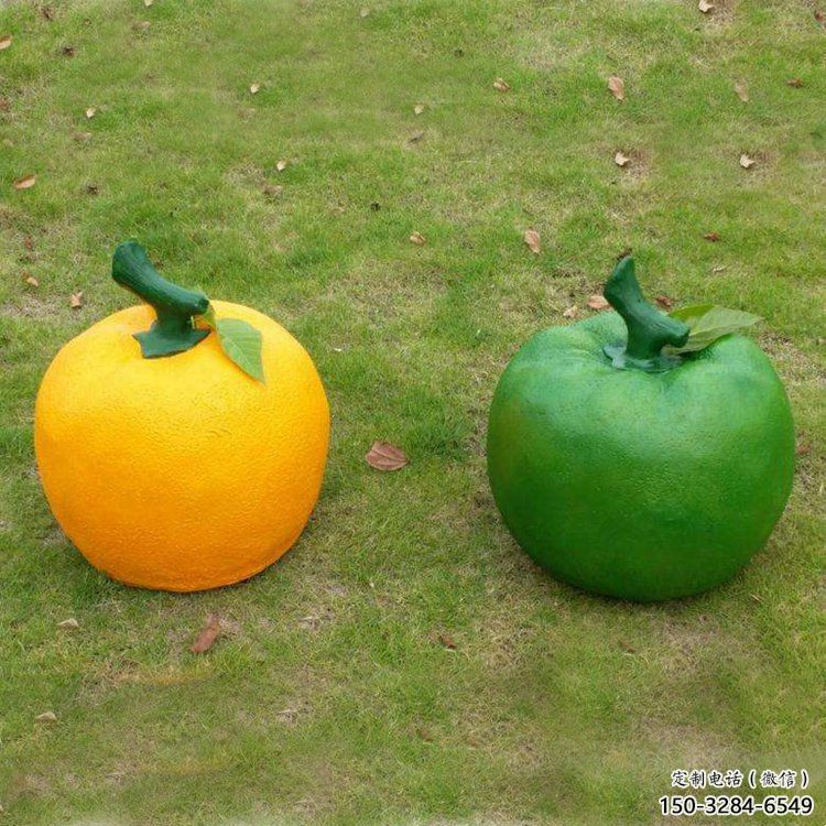 檸檬雕塑，水果仿真擺件，公園廣場雕塑 (15)