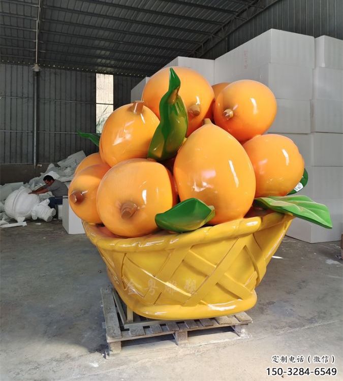 大型枇杷雕塑 商業街廣場雕塑 仿真擺件