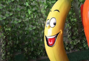 商業(yè)街香蕉雕塑 售樓處雕塑 水果擺件