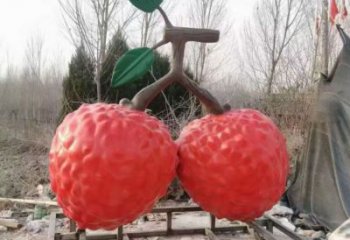 店門口荔枝雕塑 創意景觀雕塑 仿真擺件