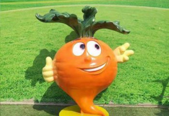 鍛造胡蘿卜雕塑 懸空餐飲店蔬菜雕塑 戶(hù)外雕塑