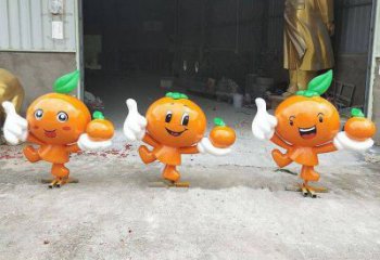 檸檬雕塑，水果仿真擺件，公園廣場雕塑 (4)